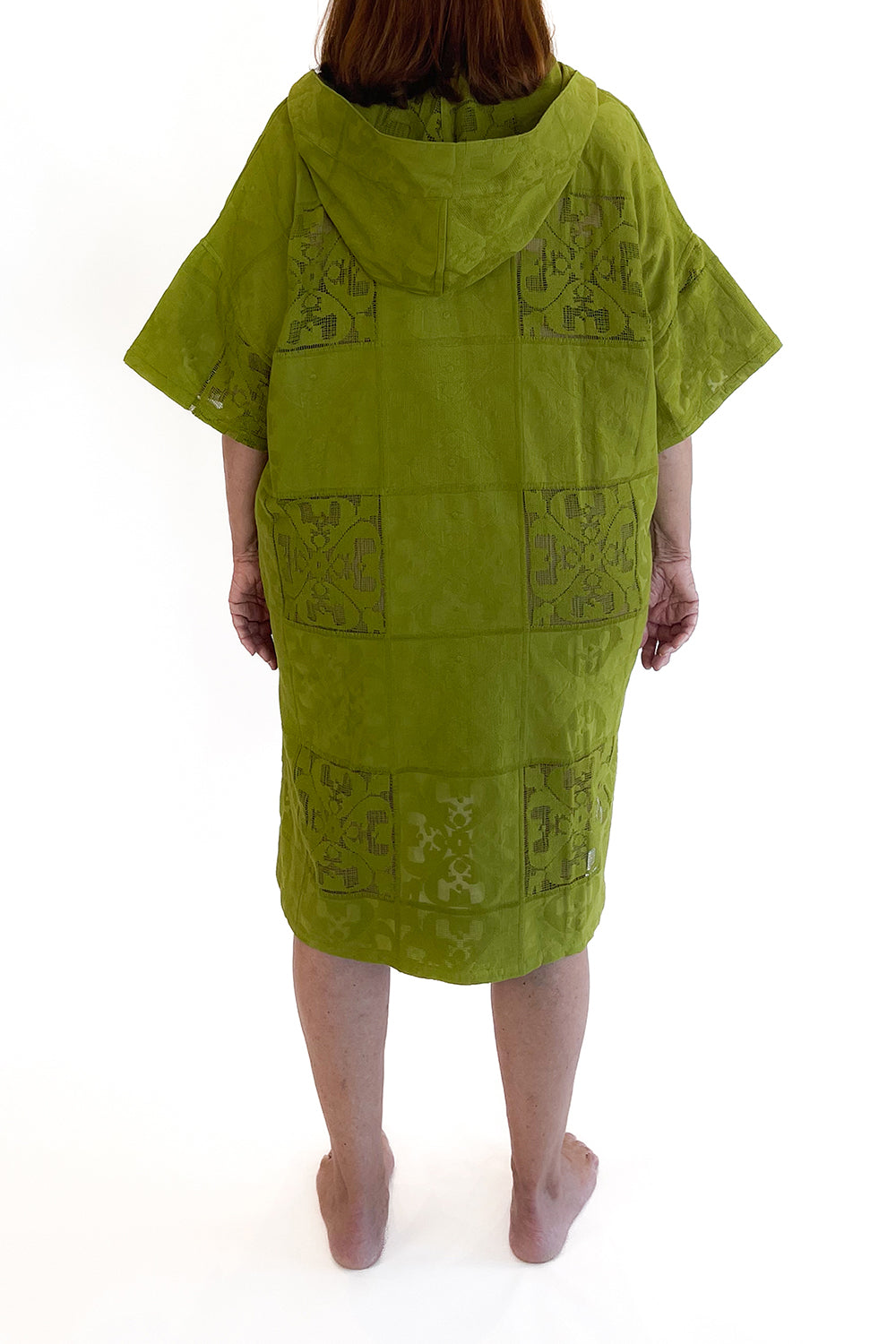 SORRENTO HOODED EMBROIDERY KAFTAN MIDI