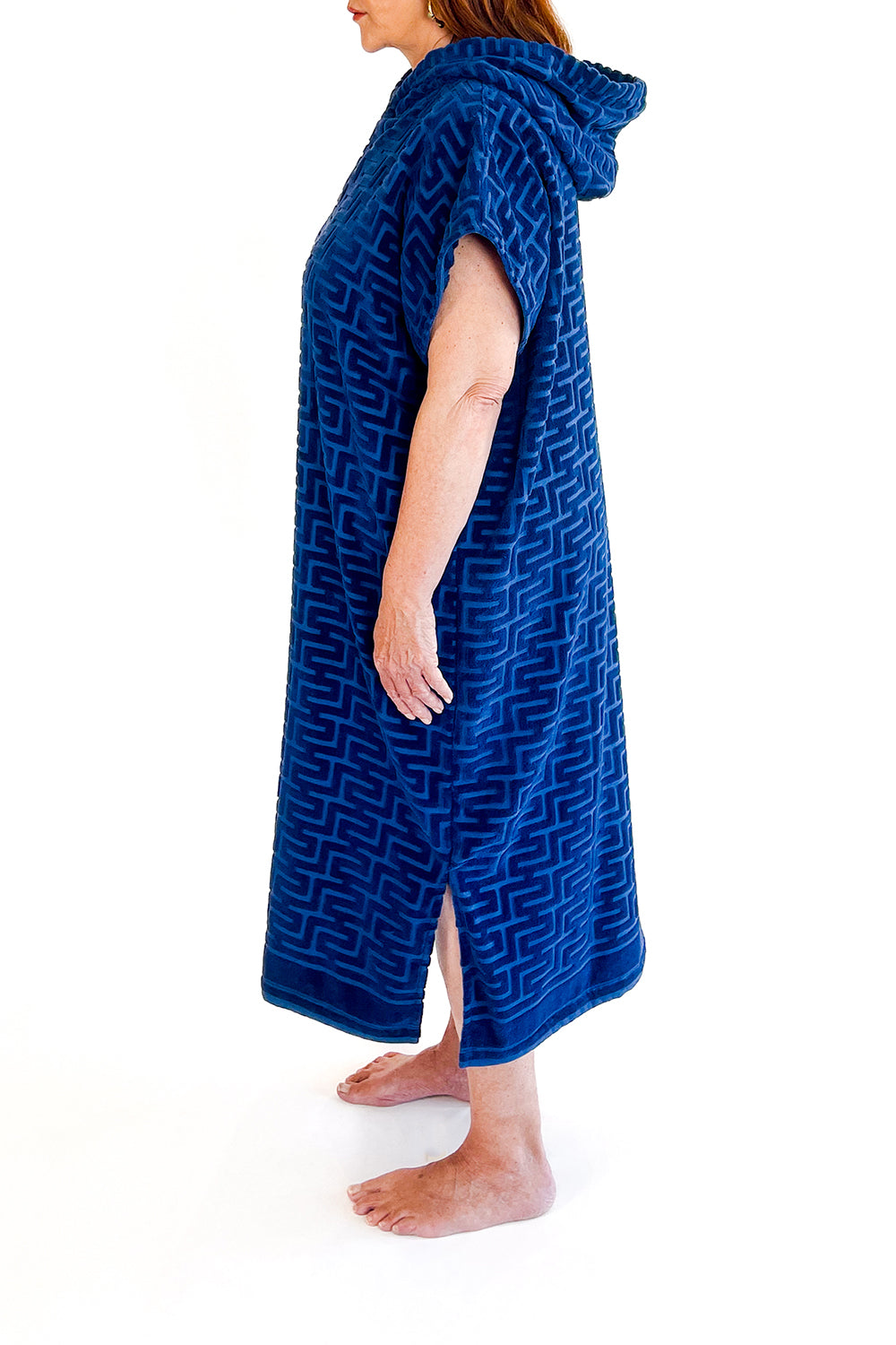 BONDI HOODED JACQUARED KAFTAN LONG