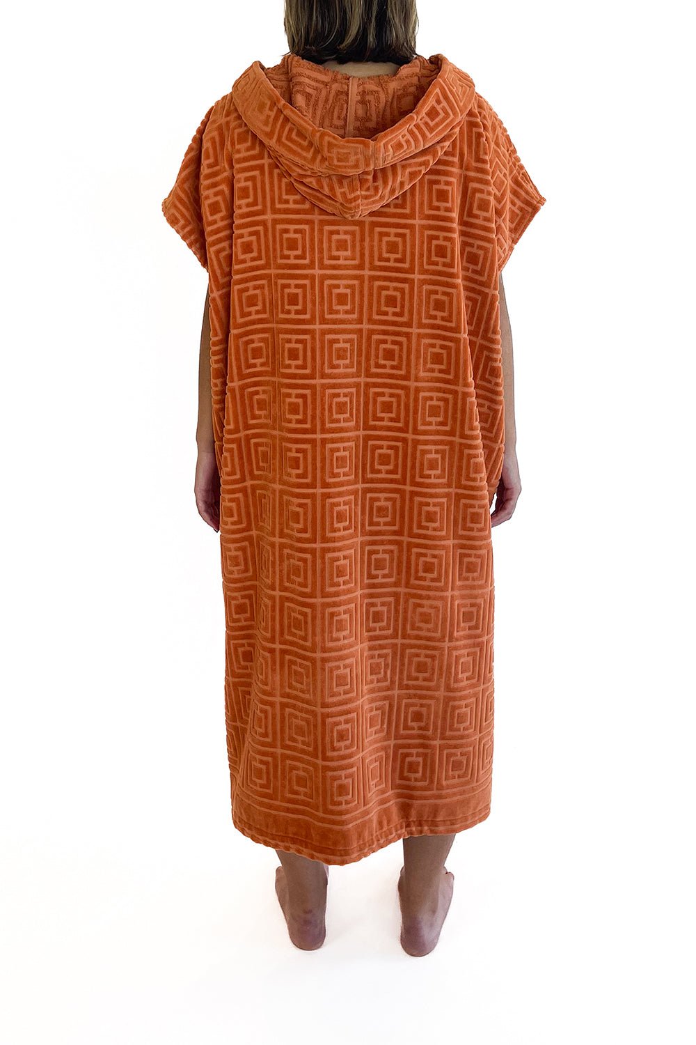 PALOMA HOODED JACQUARED KAFTAN LONG