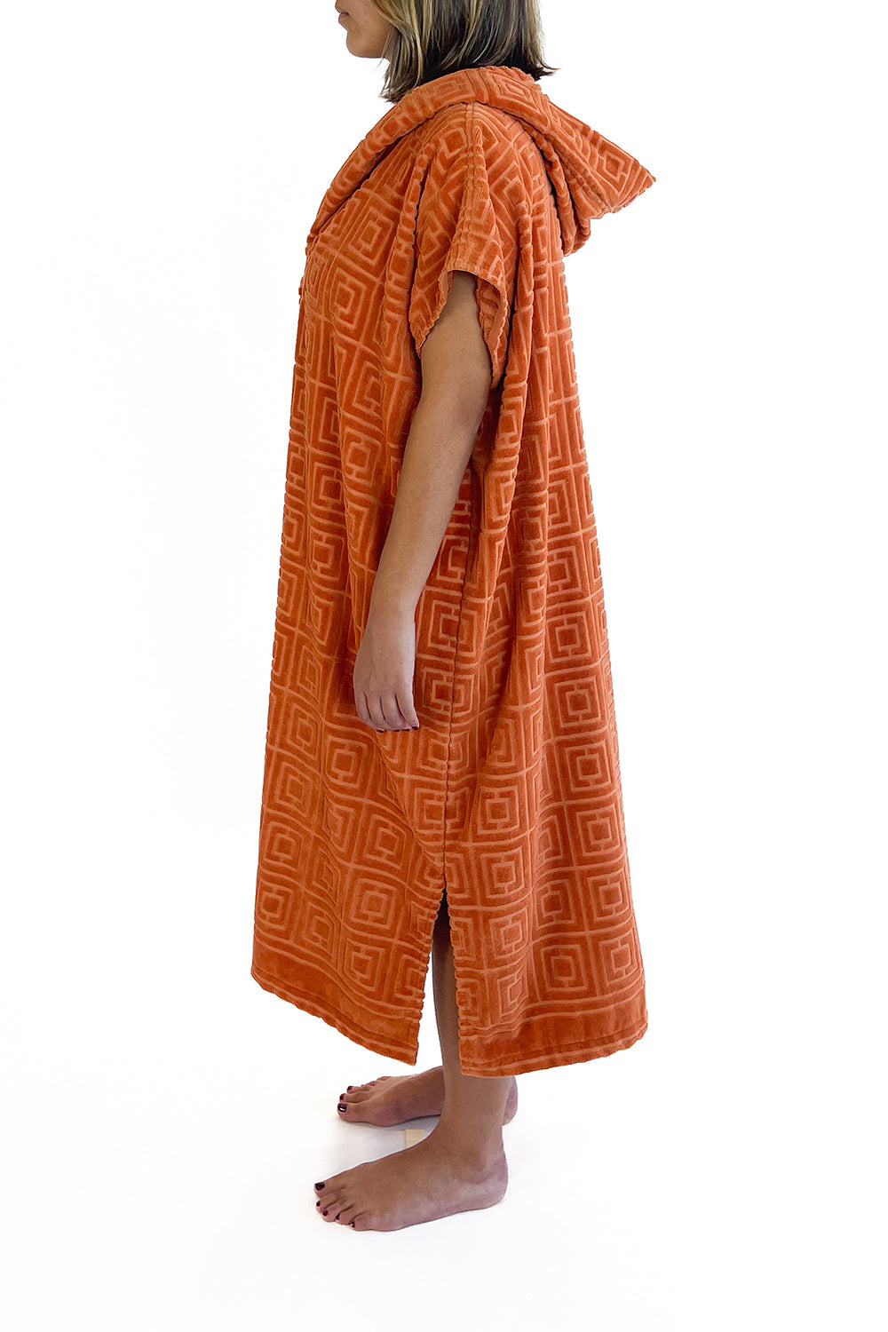 PALOMA HOODED JACQUARED KAFTAN LONG