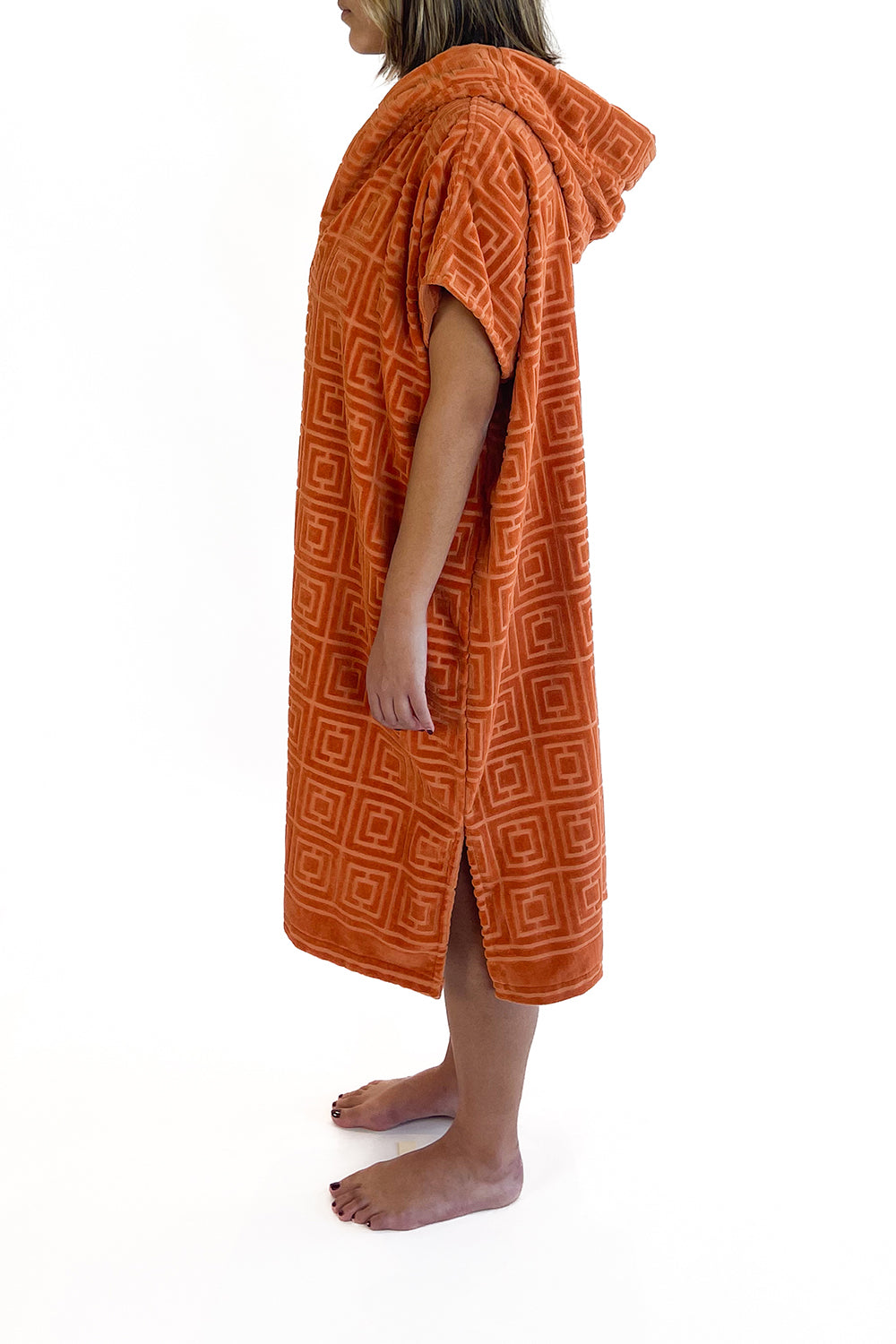 PALOMA HOODED JACQUARED KAFTAN MIDI