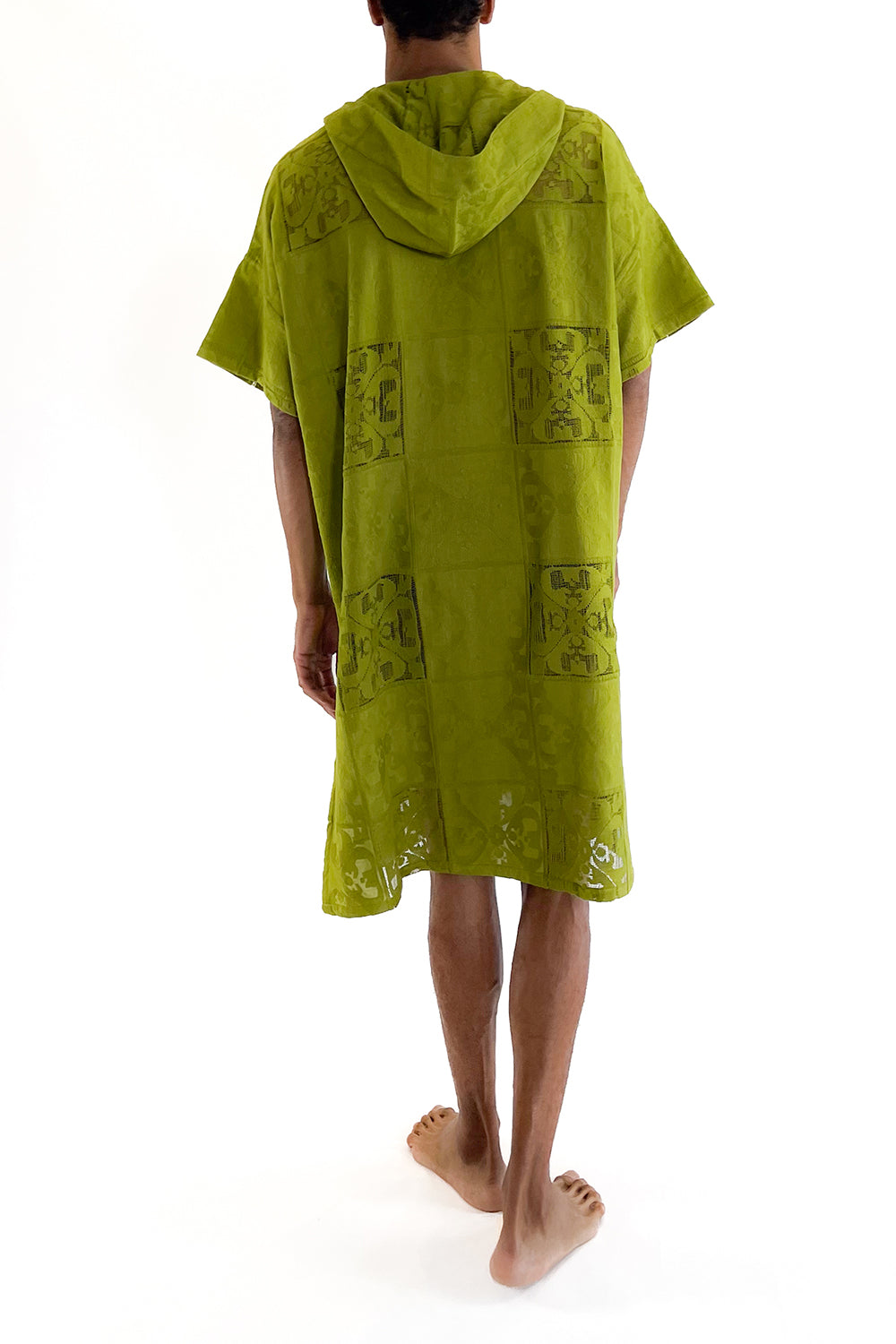 SORRENTO HOODED EMBROIDERY KAFTAN LONG